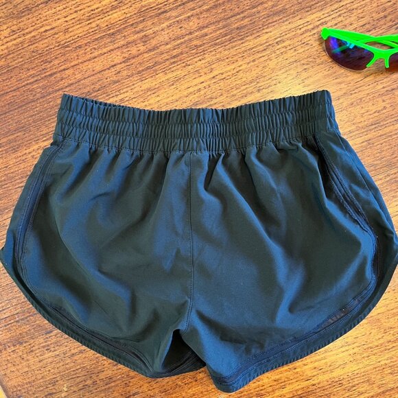 MPG Black Running Shorts with cute see through details - Picture 4 of 4